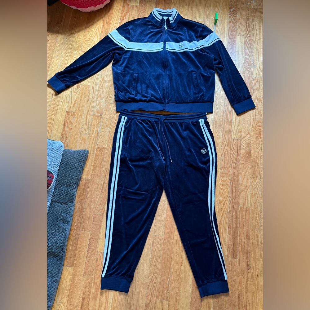 Sergio Tacchini Kids Navy Sweatpants & Jacket Set